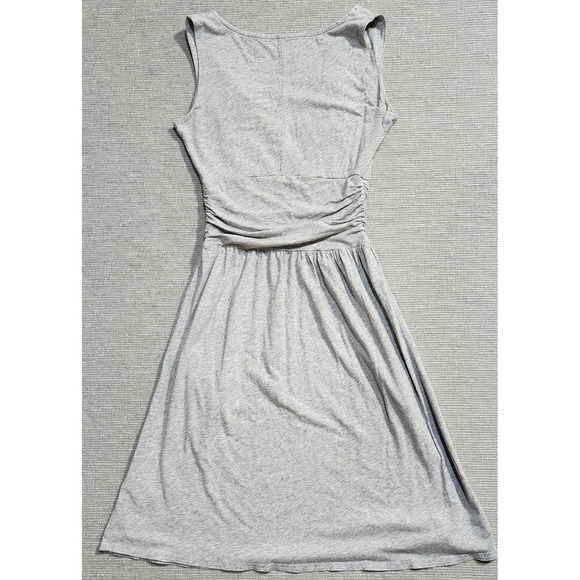 The North Face Womens XS Gray Surplice V-Neck Ruched Empire Waist Jersey Dress - Picture 11 of 13